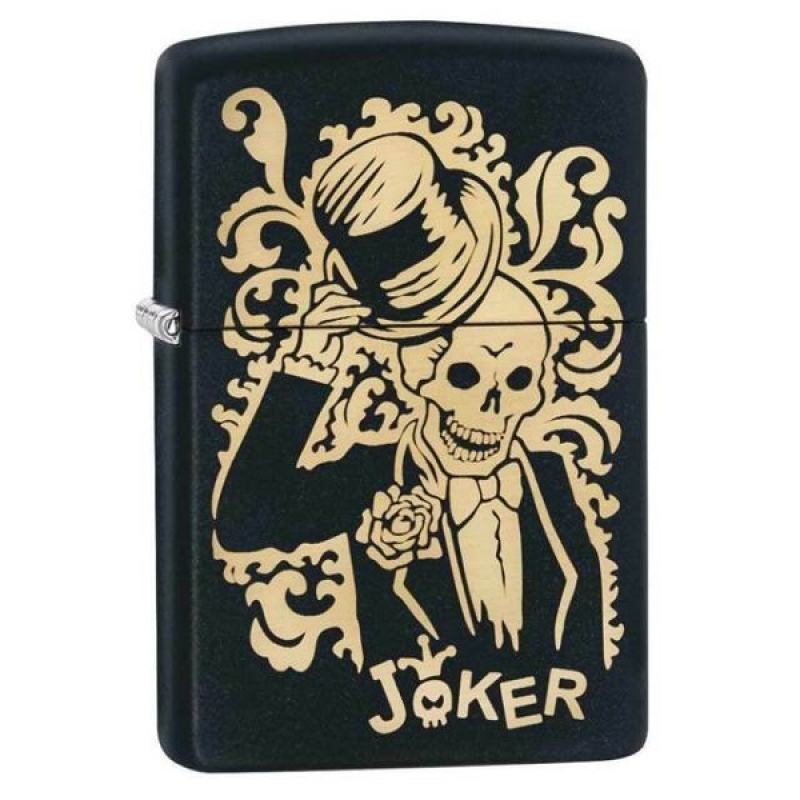 Zippo Joker Black Matte Lighter ZP29632