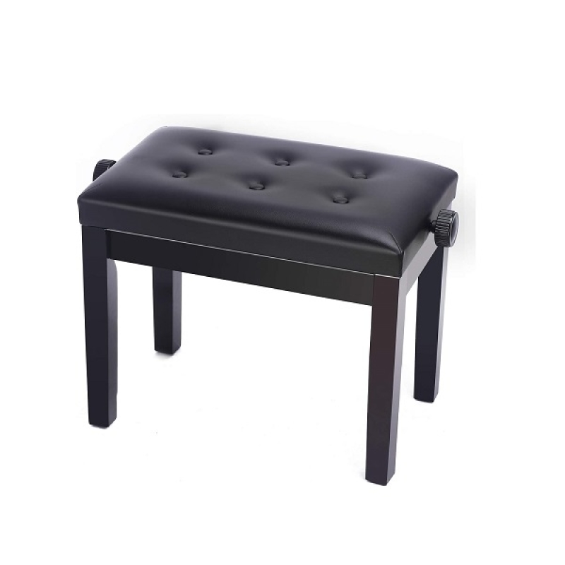 Adjustable High Quality Piano Bench, Black - APB260-BKL