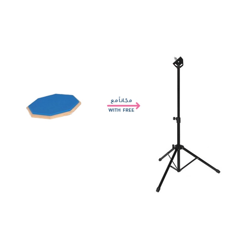 HEBIKUO High Quality Practice Drum Pad Without Stand, Blue - G-60-12-BL