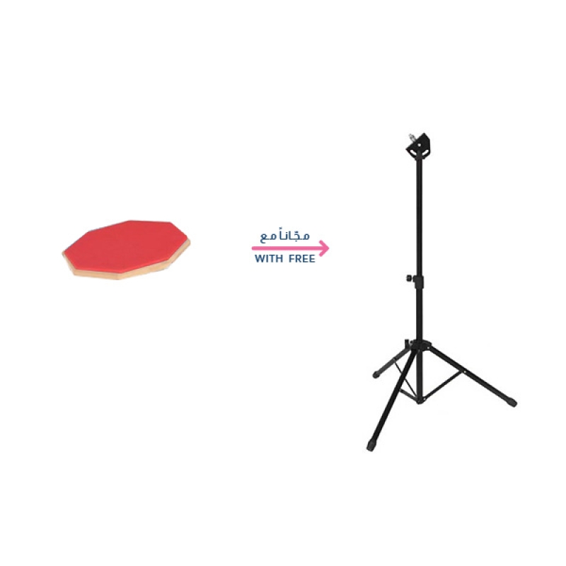 HEBIKUO High Quality Practice Drum Pad Without Stand, Red - G-60-12-R