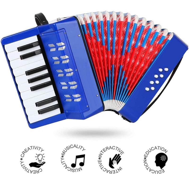 Artland Accordion For Kids, Blue - AT1708-BLUE