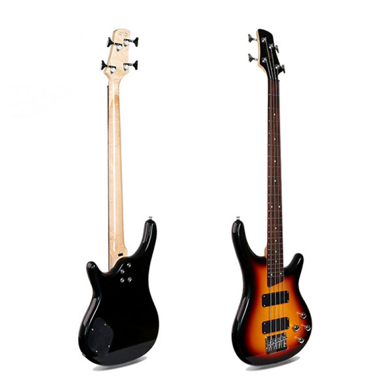 Smiger 4 Strings Electric Bass Guitar, Sunburst - G-B3-4-3TS