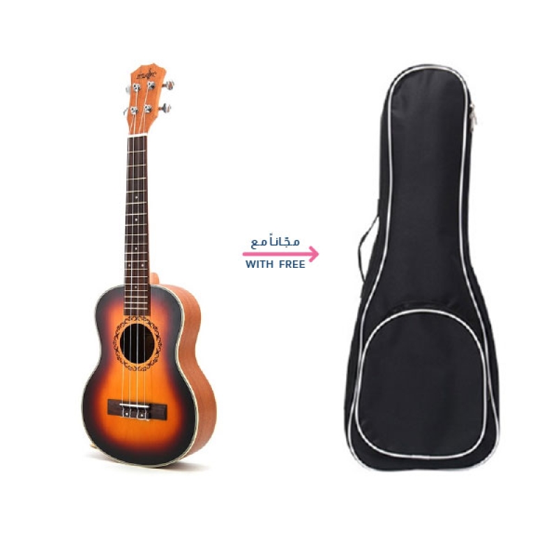 Professional Ukulele, Wooden High Quality 26inch Guitar - CS-YS700-OB