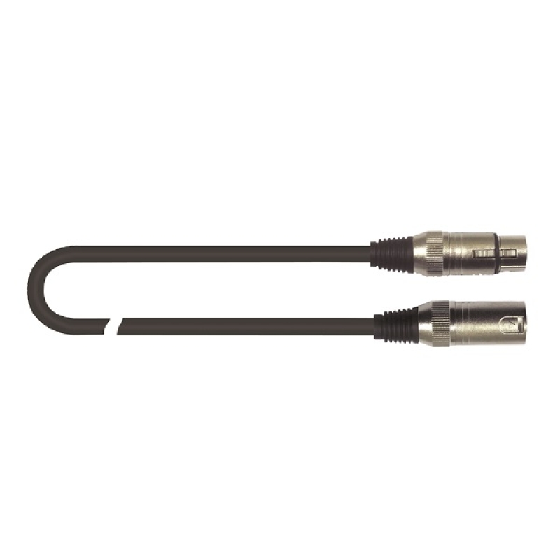 QUIKLOK MIicrophone Cable, 1M - XLRF- XLRM - CM-175K-1BK