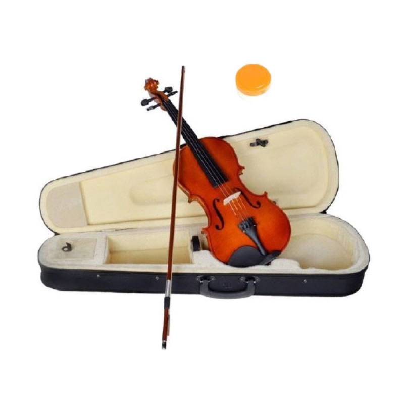 LCM Full Size Solid Maple Violin with Soft Case, Brown - LCM-V4/4 BROWN
