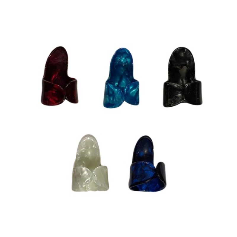 Alice Guitar Colored Plastic Finger Picks, Set of 5 - AP-100M