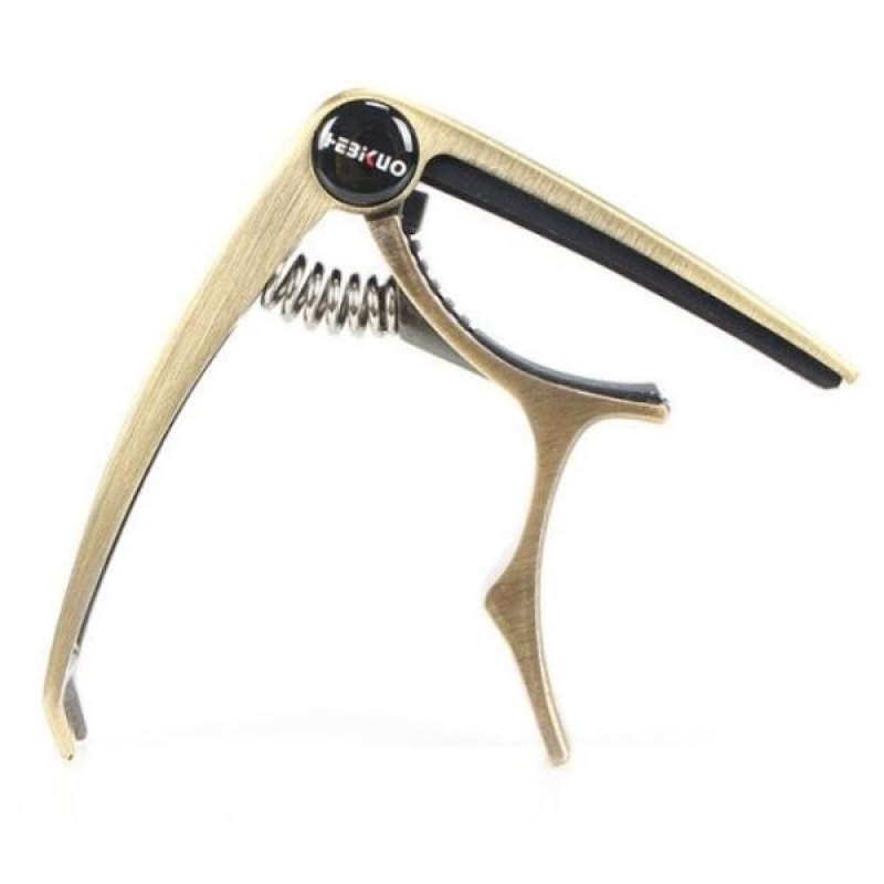 Hebikuo  High Quality Personalized Guitar Capo, Gold - BDJ-56-G