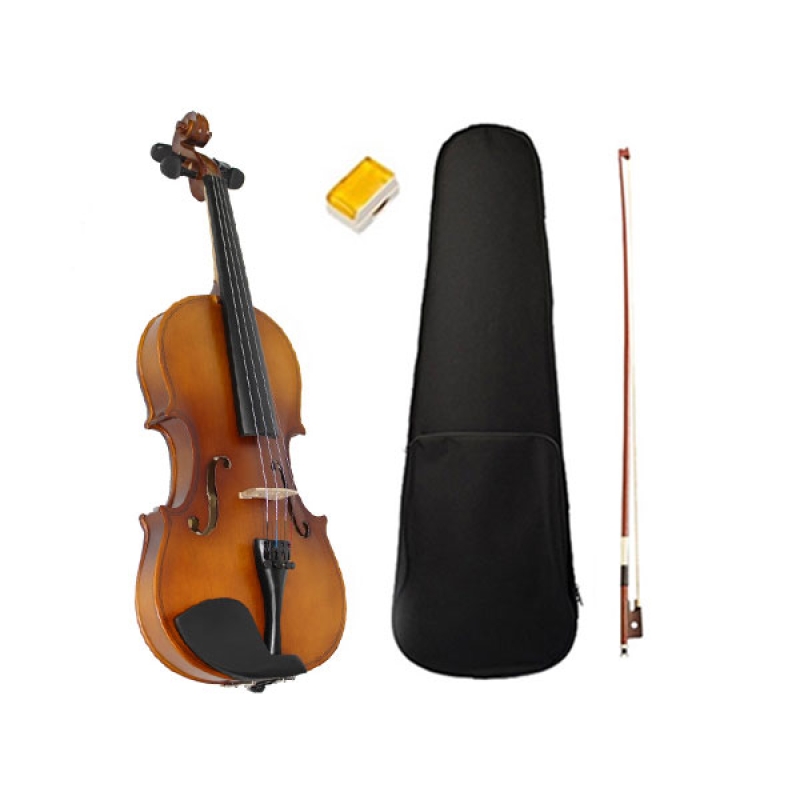 HV 4/4 Full Size Professional Wooden Acoustic Violin, Brown Matt - V01S BROWN