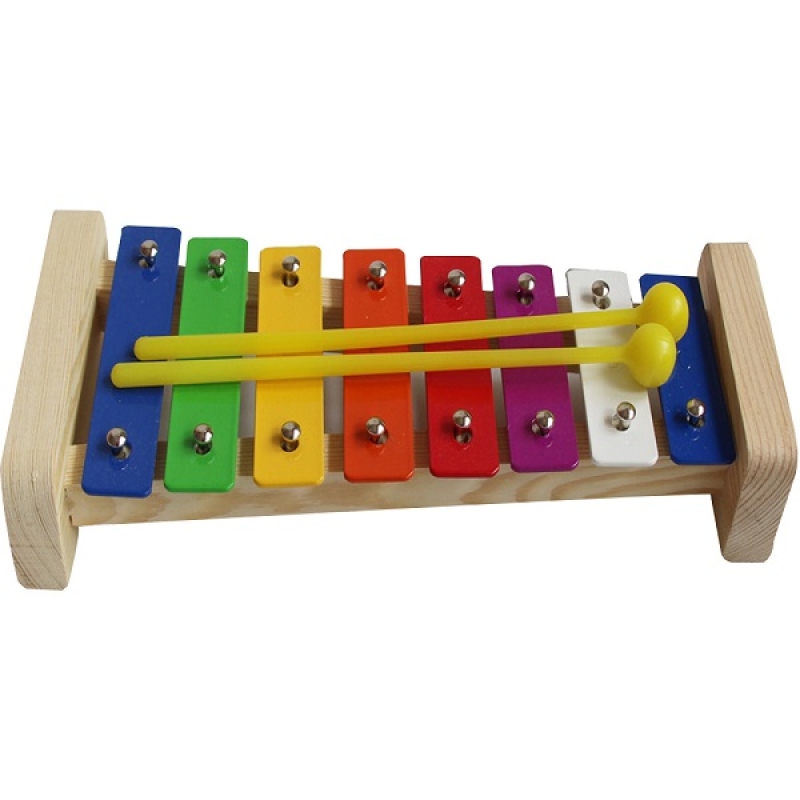 Hand Knock Colorful Xylophone, Percussion Wooden Xylophone for Educational & Preschool Learning Music Enlightenment for Kids - XYL-8