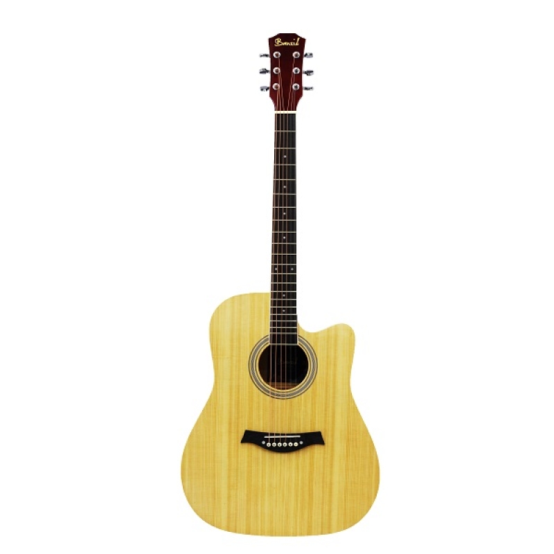 BANSID High Quality 41” Acoustic Guitar, Natural - FT-G41L-HQ NATURAL