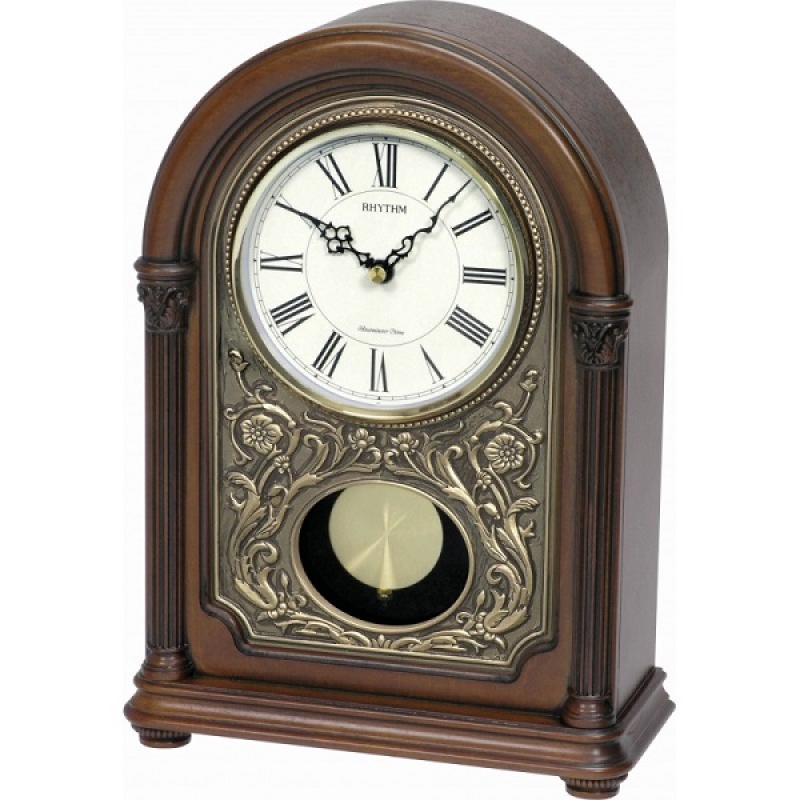 Rhythm Sound In Place Wooden Table Clock - CRJ731NR06