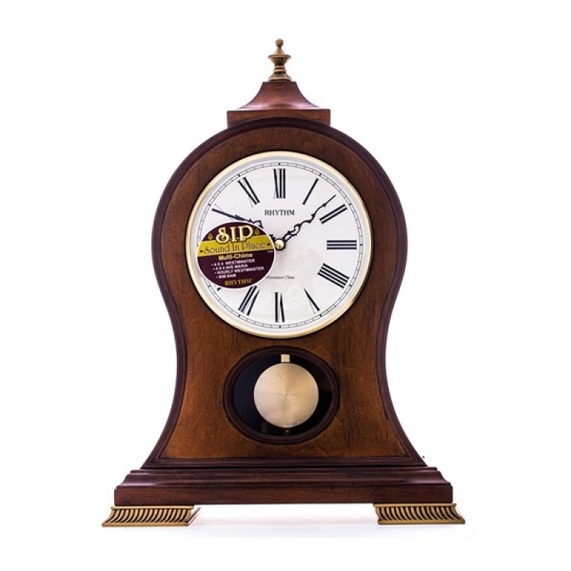 Rhythm Sound In Place Wooden Table Clock - CRJ721NR06