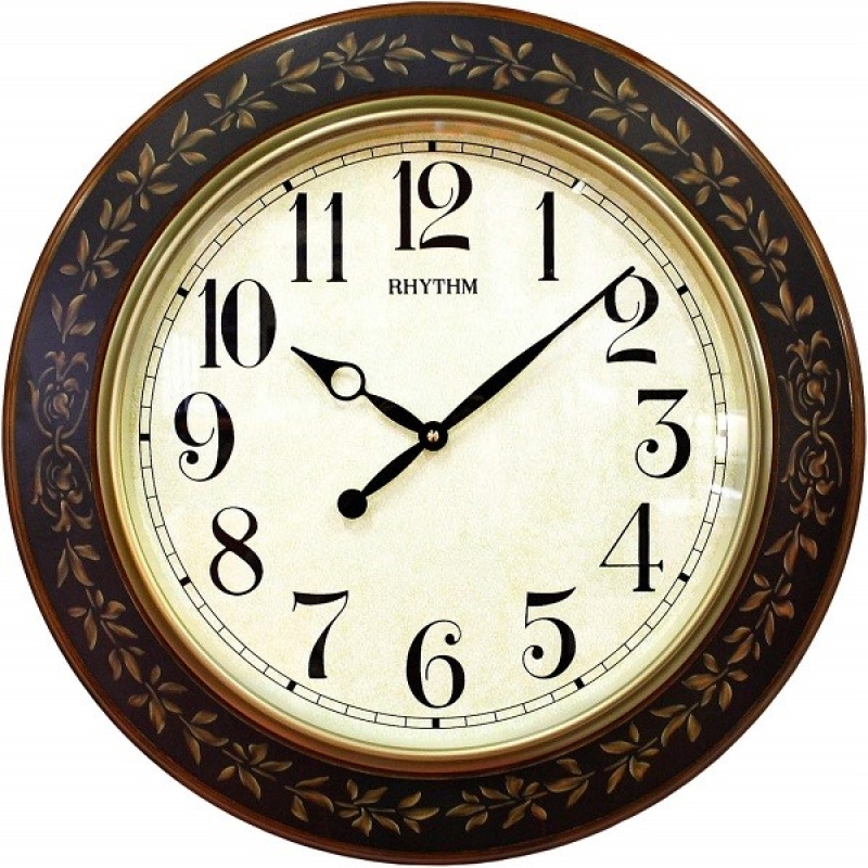 Rhythm Wooden Wall Clock - CMG292NR06