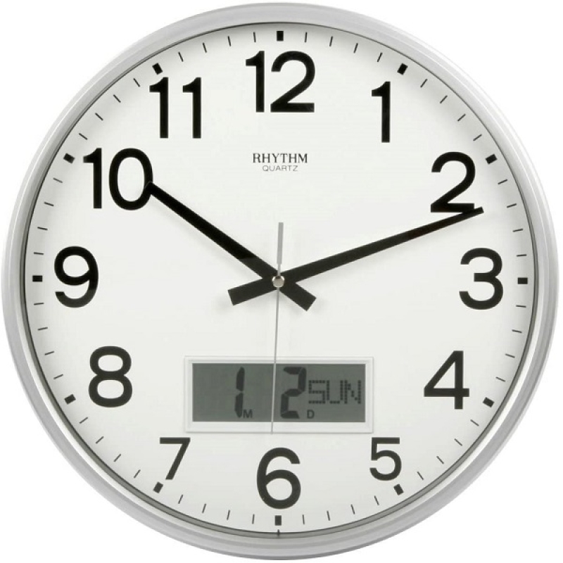 Rhythm Silent Sweep Quartz Wall Clock - CFG706NR19