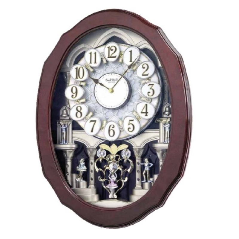 Rhythm Wooden Magic Motion Wall Clock - 4MH890WD06