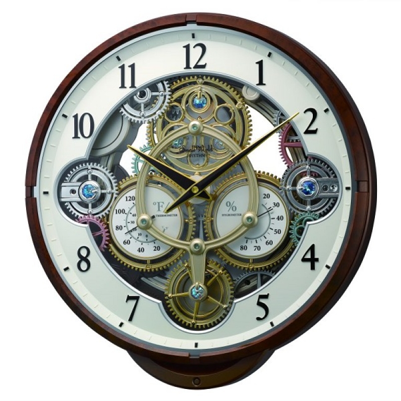 Rhythm Gadget Movement Magic Motion Wall Clock - 4MH886WU23