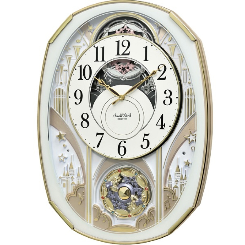 Rhythm Princess Palace Musical Motion Wall Clock - 4MH430WR03