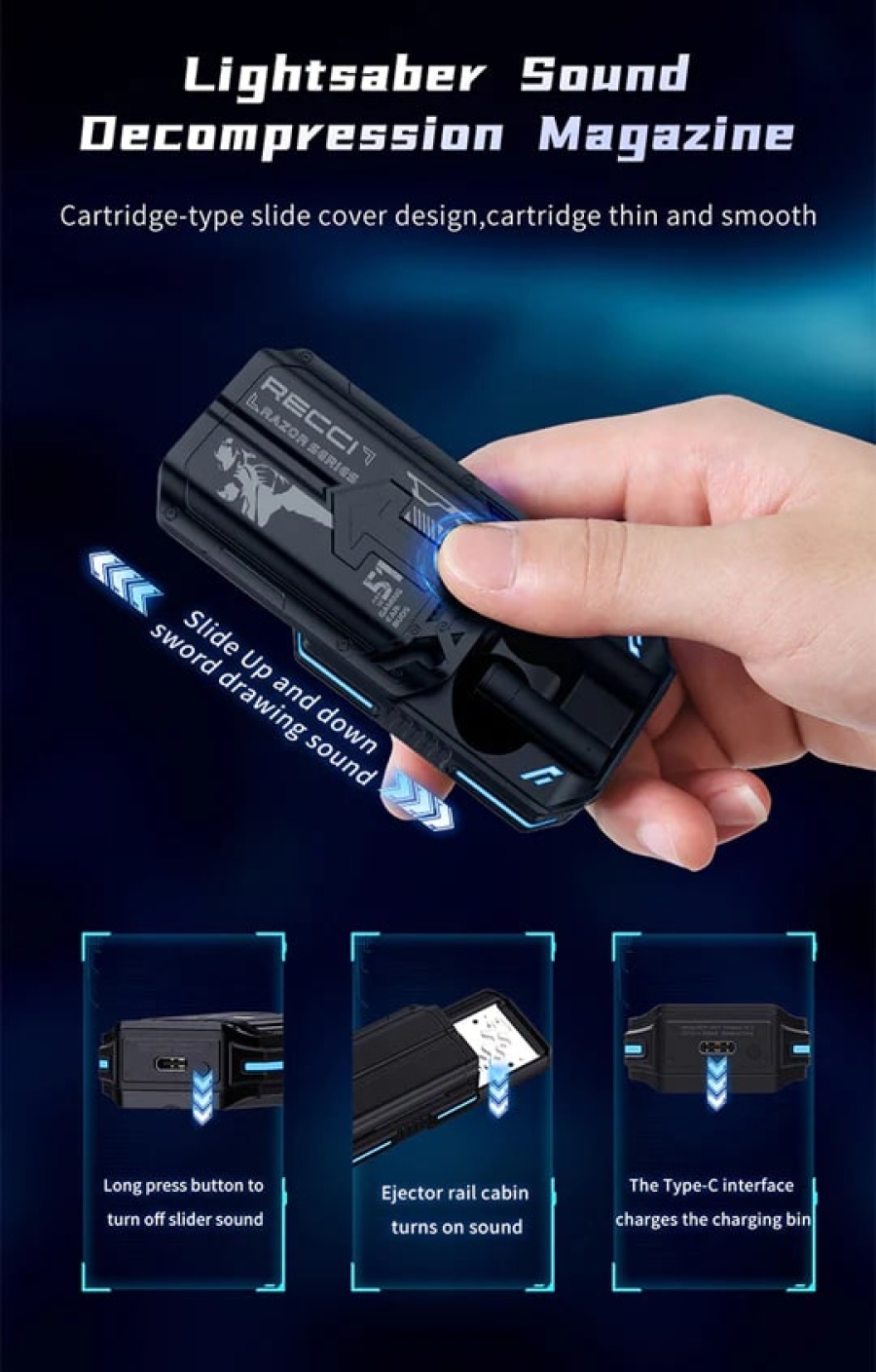 سماعات RECCI RAZOR Blade TWS اللاسلكية
