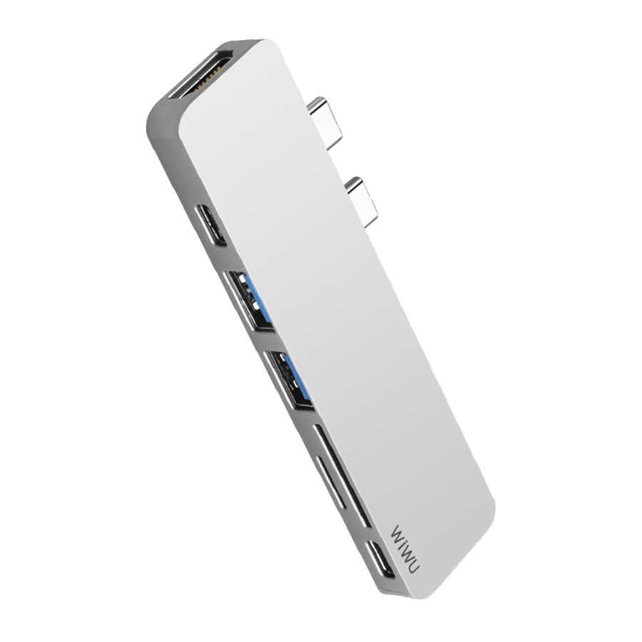 Wiwu T08 USB Type-C 7 IN 1 Hub Aluminum Case