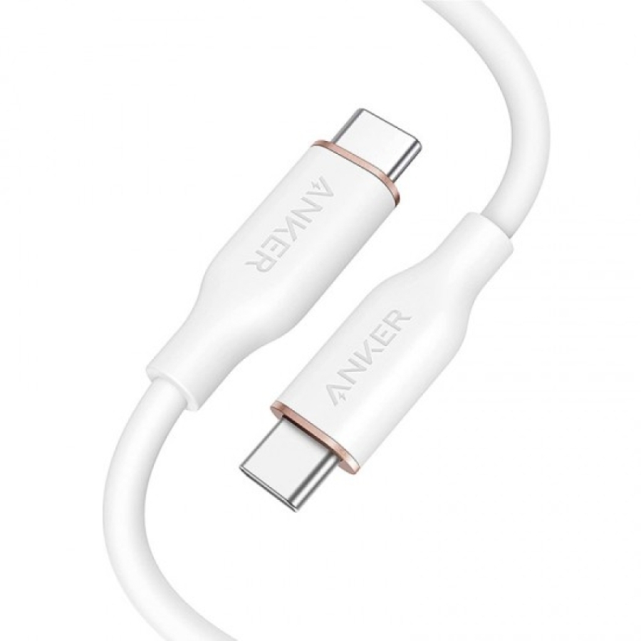 Anker PowerLine III Flow USB-C to USB-C 100W (0.9m/3ft) -White