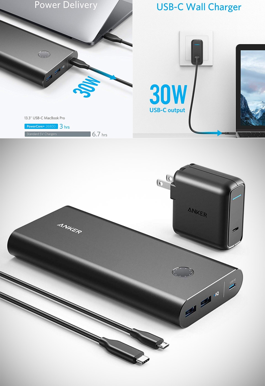 wiregcc Anker Power Bank 26800 Pd Black