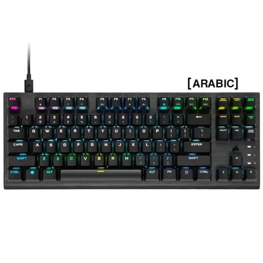 Corsair K60 Pro TKL RGB  Optical-Mechanical Tenkeyless  Gaming Keyboard - Arabic
