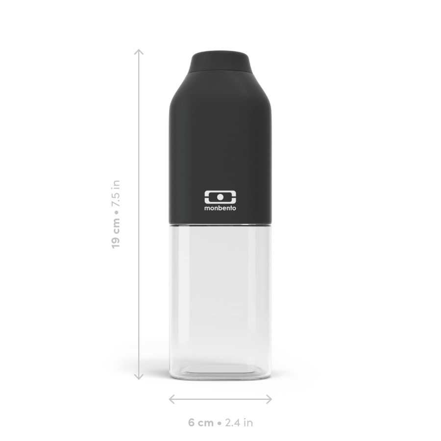 مونبنتو - ام بي زجاجة مياه حجم وسط 0.500 ليتر- اسود اونيكس