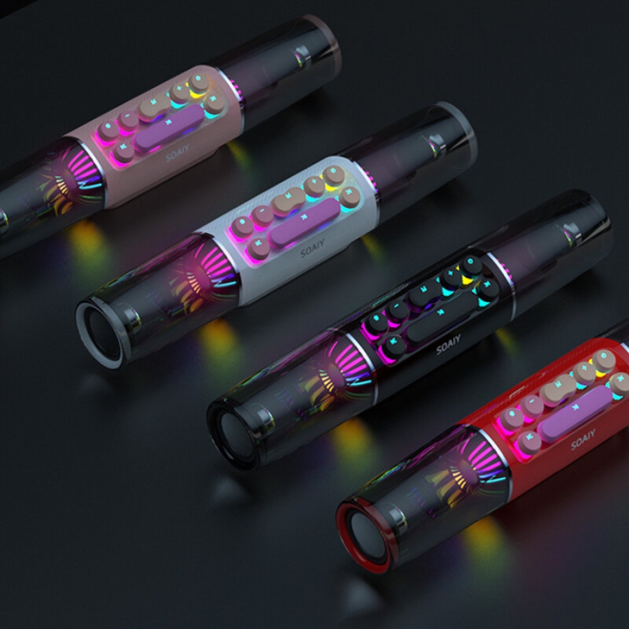 مكبر صوت بخاصية البلوتوث SOAIY SH19S مكبر صوت للألعاب RGB عالي الطاقة