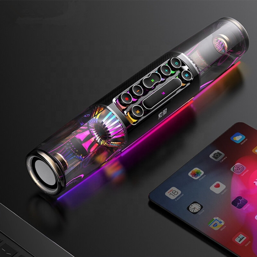 مكبر صوت بخاصية البلوتوث SOAIY SH19S مكبر صوت للألعاب RGB عالي الطاقة