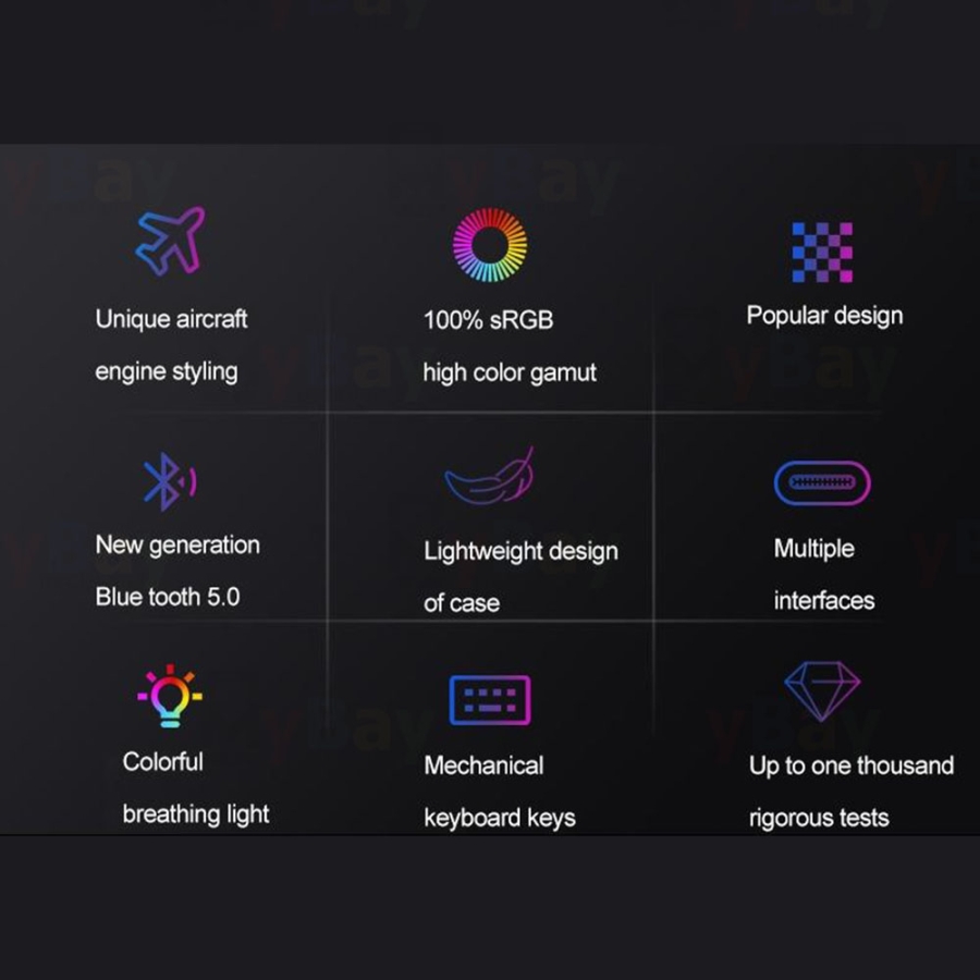 مكبر صوت بخاصية البلوتوث SOAIY SH19S مكبر صوت للألعاب RGB عالي الطاقة