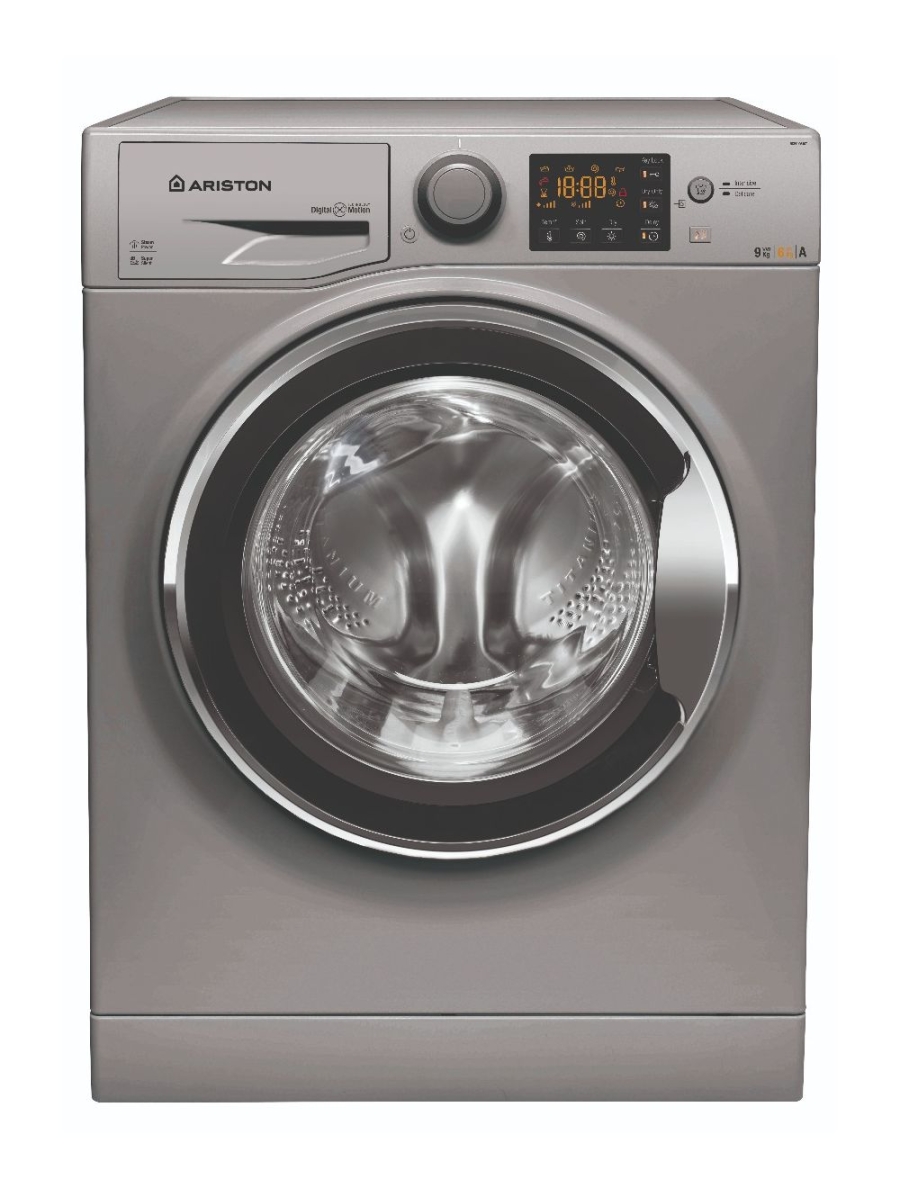 Ariston Washer Dryer 9/6 Kg Silver 1400 RPM,Digit Display, Inverter Motor