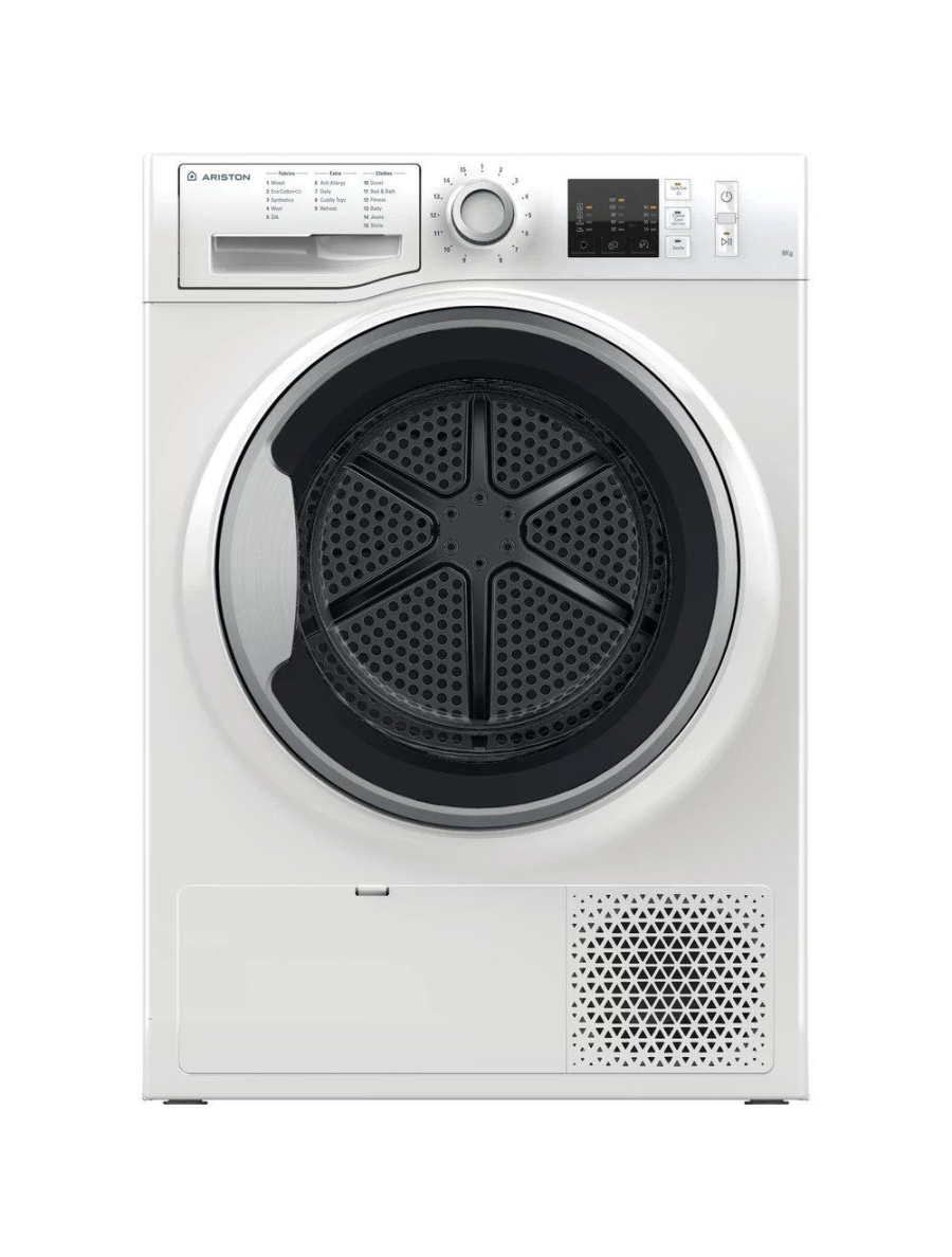 Ariston Dryer 8 Kg Silver Condenser, Galvanized Drum