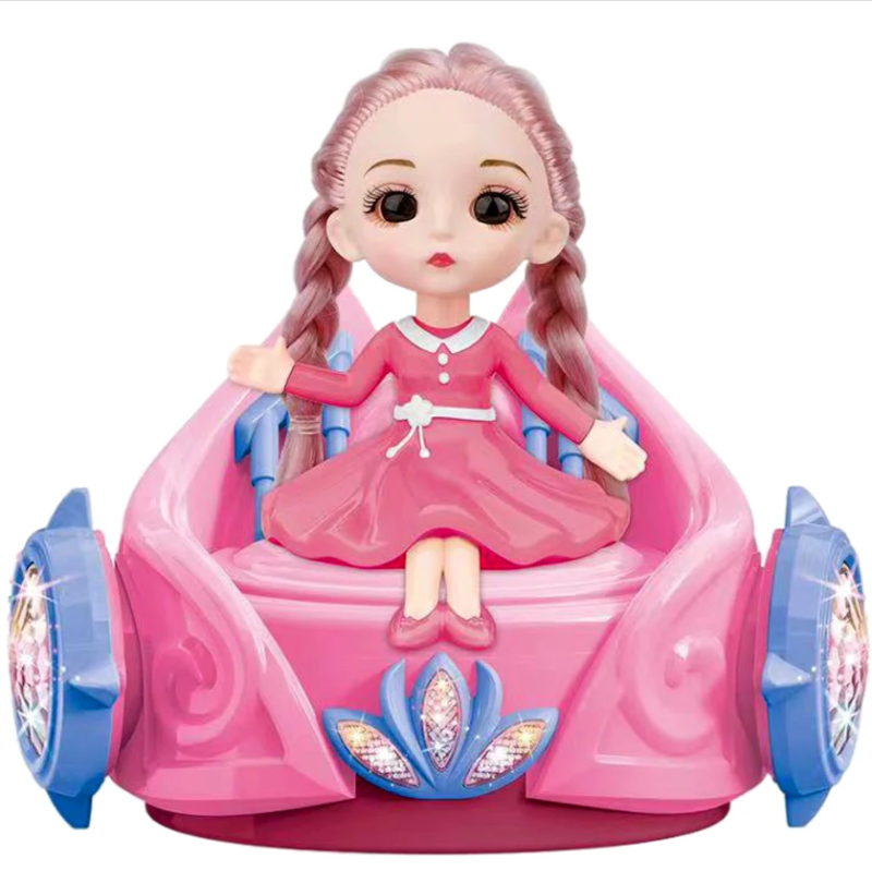 Electric Car with Light & Sound -  Princess Purple