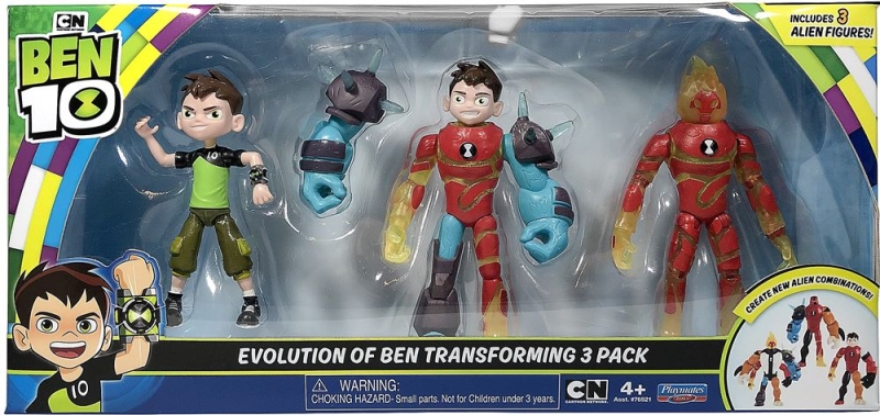 Ben 10 Evolution Of Ben Transforming 3Pk-Omni & Heatblast