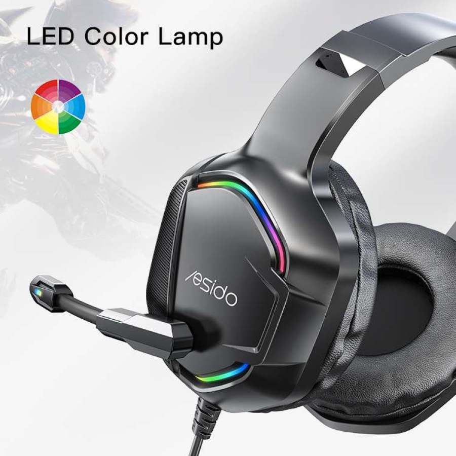 سماعة ألعاب ستريو بإضاءه للبلاي ستيشن Yesido EK01 RGB - و الإكس بوكس و الموبايل والكمبيوتر من