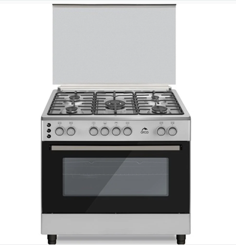 Gas cooker 5 burners, 90x60 cm from Orca