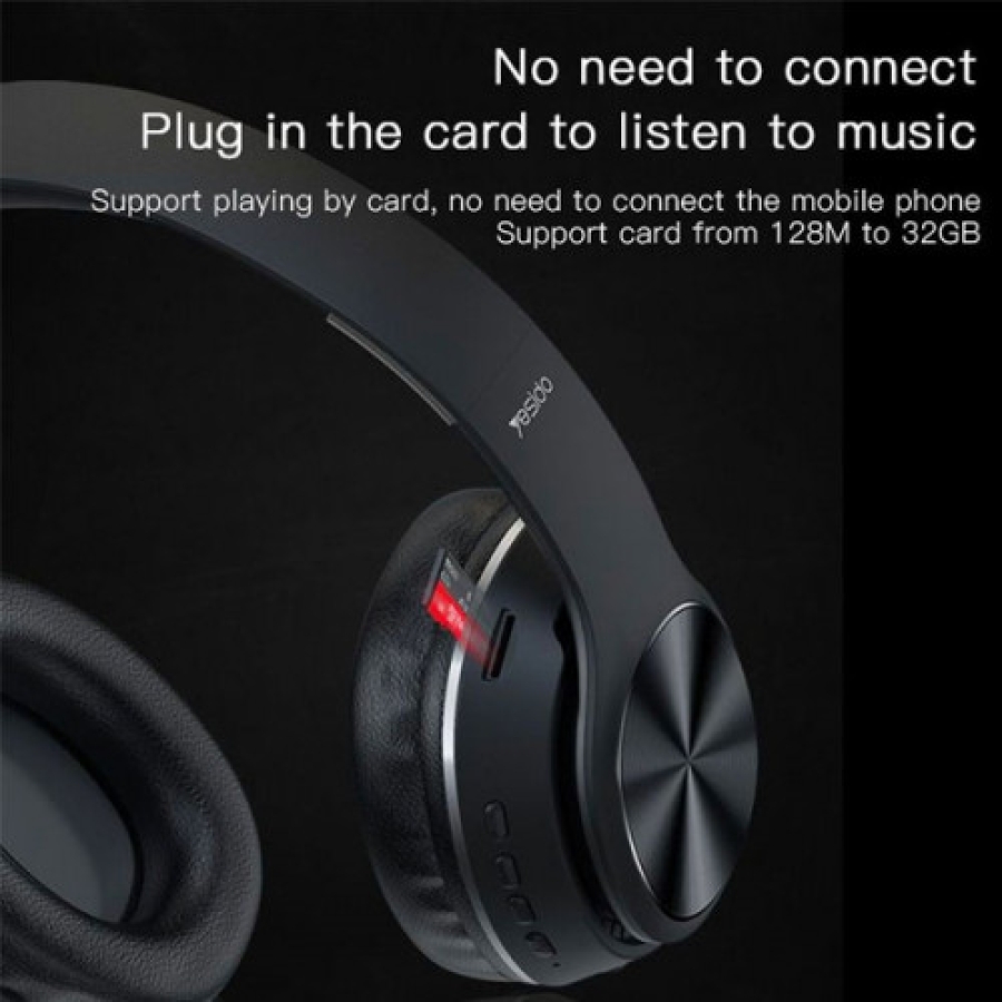 سماعة رأس لاسلكية قابلة للطي للحد من الضوضاء سوبر باس  Yesido EP01 Sports Bluetooth 5.0