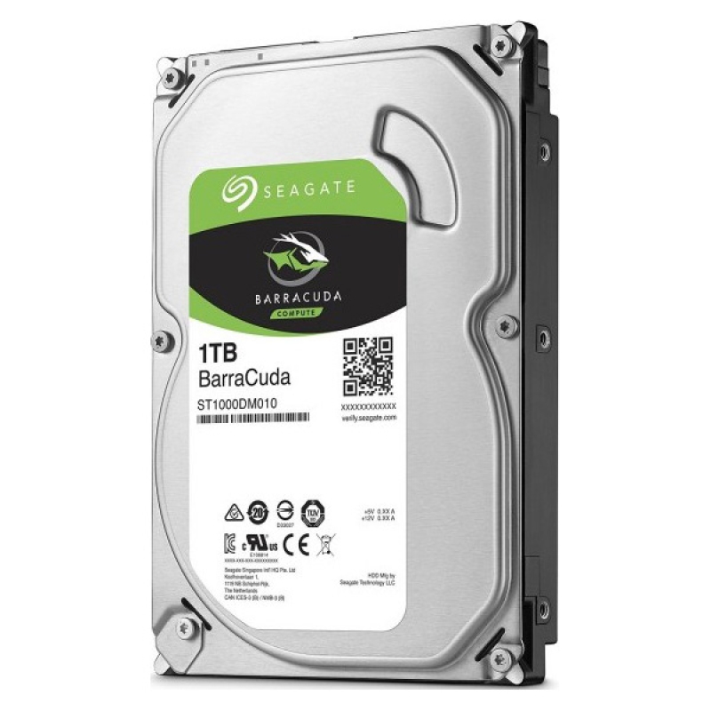 Seagate 1TB BarraCuda Desktop HDD SATA 6Gb/s 64MB Cache 3.5-Inch PC