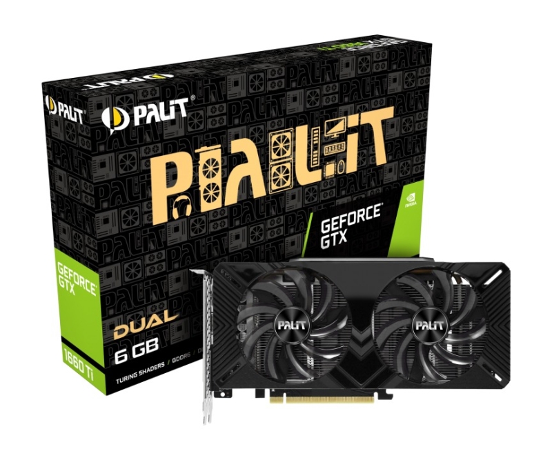 بطاقة رسومات Palit GeForce GTX 1660 Ti Dual 6GB
