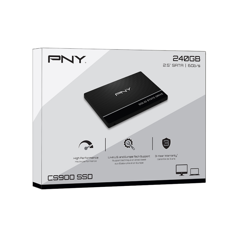PNY CS900 Series 2.5" SATA III 240GB SSD PC