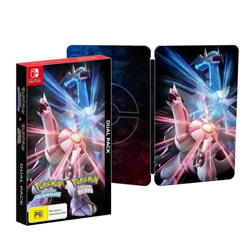 Pokemon Brilliant Diamond and Pokemon Shining Pearl Dual Pack with Steelbook Switch (PAL)