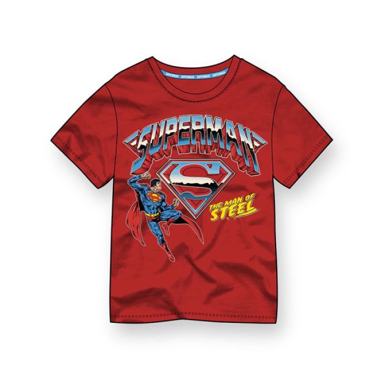 تي شيرت Superman Kryptonite Red للرجال
