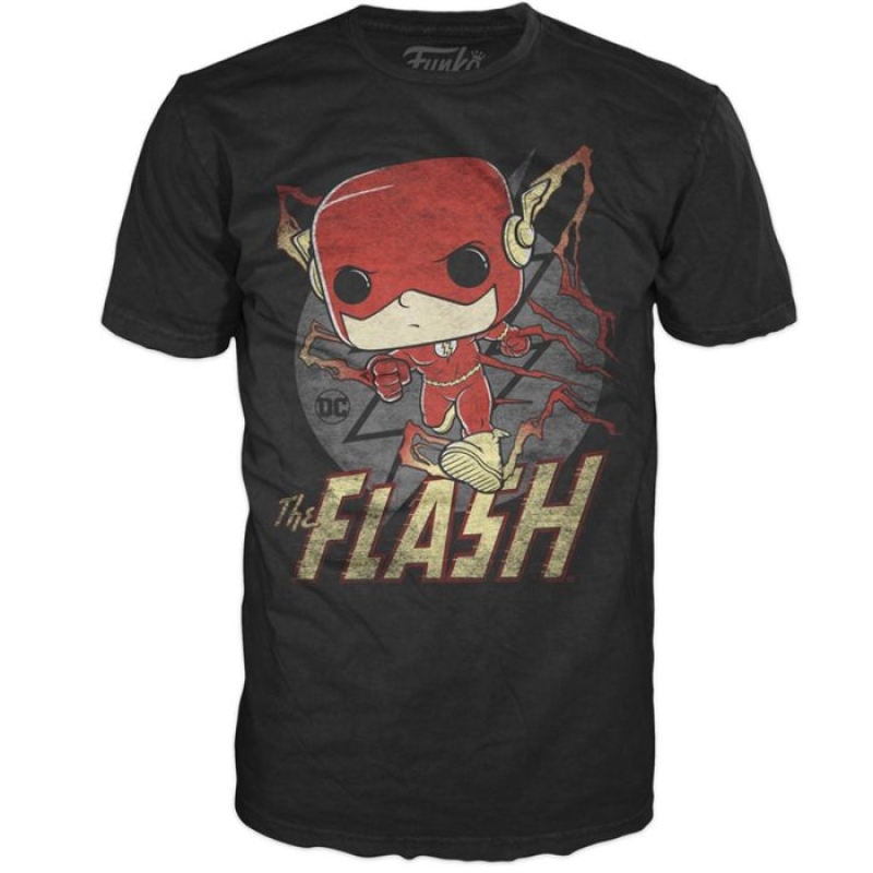 تي شيرت POP Tee DC Comics Flash Running Retro