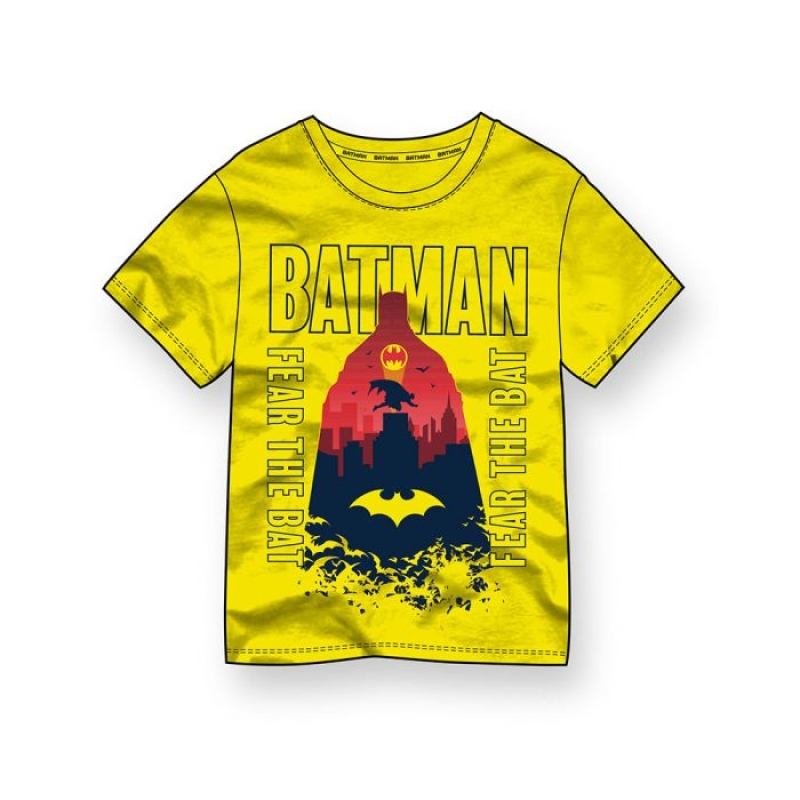 تي شيرت Batman Fear the Bat Yellow للولاد