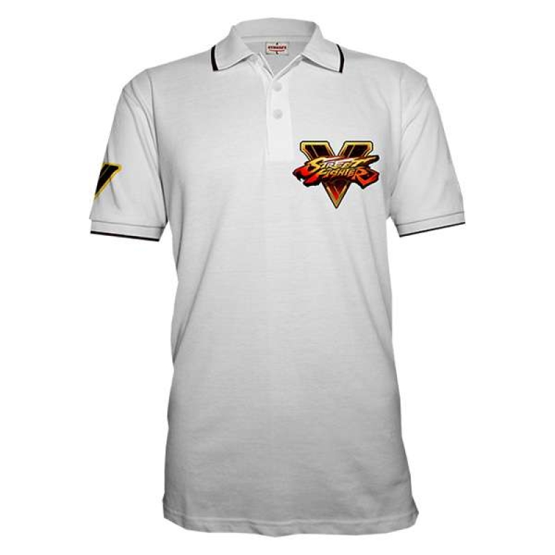 تي شيرت Street Fighter V White Polo