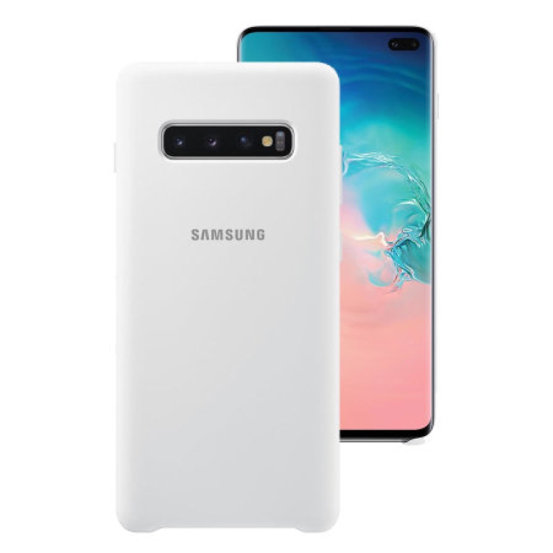 جراب أبيض لهاتف Samsung S10 Plus