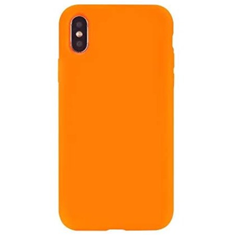 جراب بلون (البرتقالي النيون)  لموبيل IPhone XS