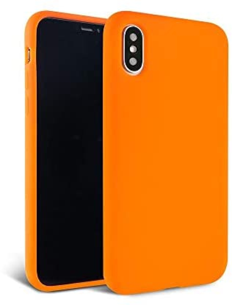 جراب بلون (البرتقالي النيون)  لموبيل IPhone XR