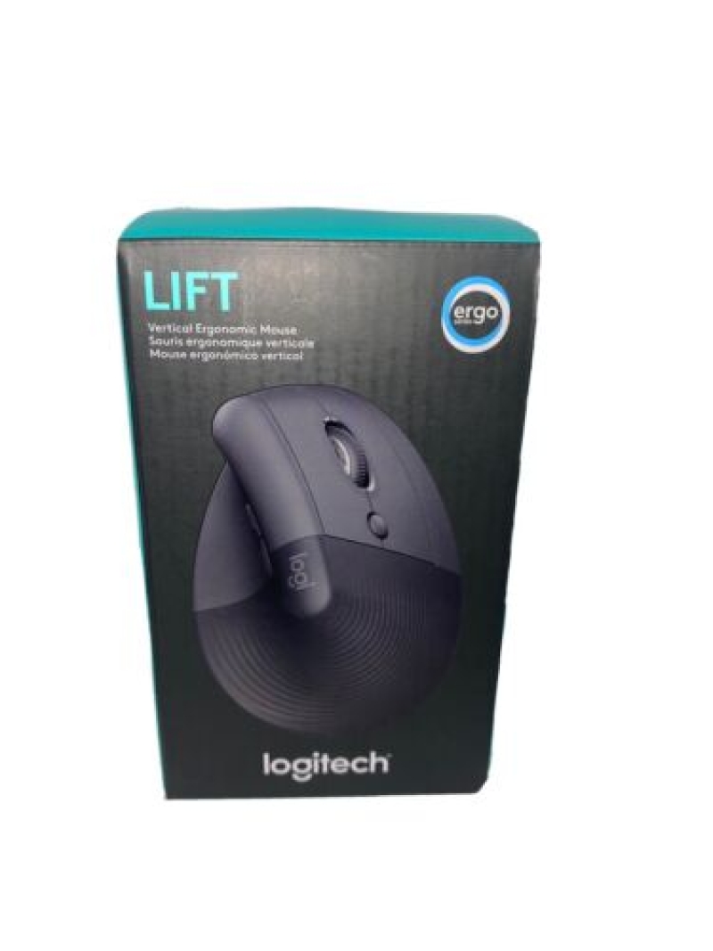 Logitech LIFT Vertical Ergonomic W/L & BT Mouse -Pale Grey