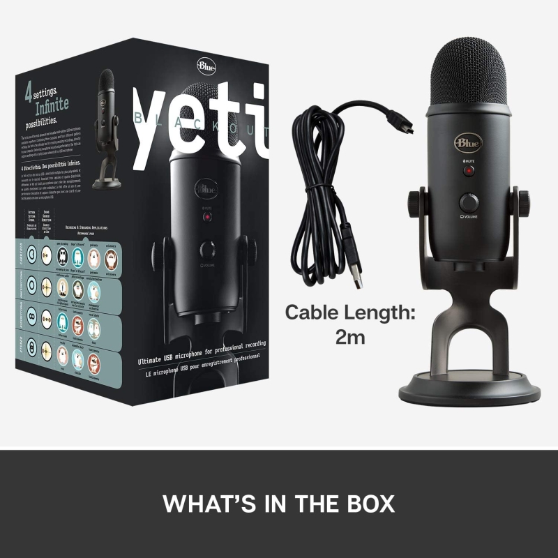 ميكروفون متعدد الأنماط USB, Yeti Premium من Logitech